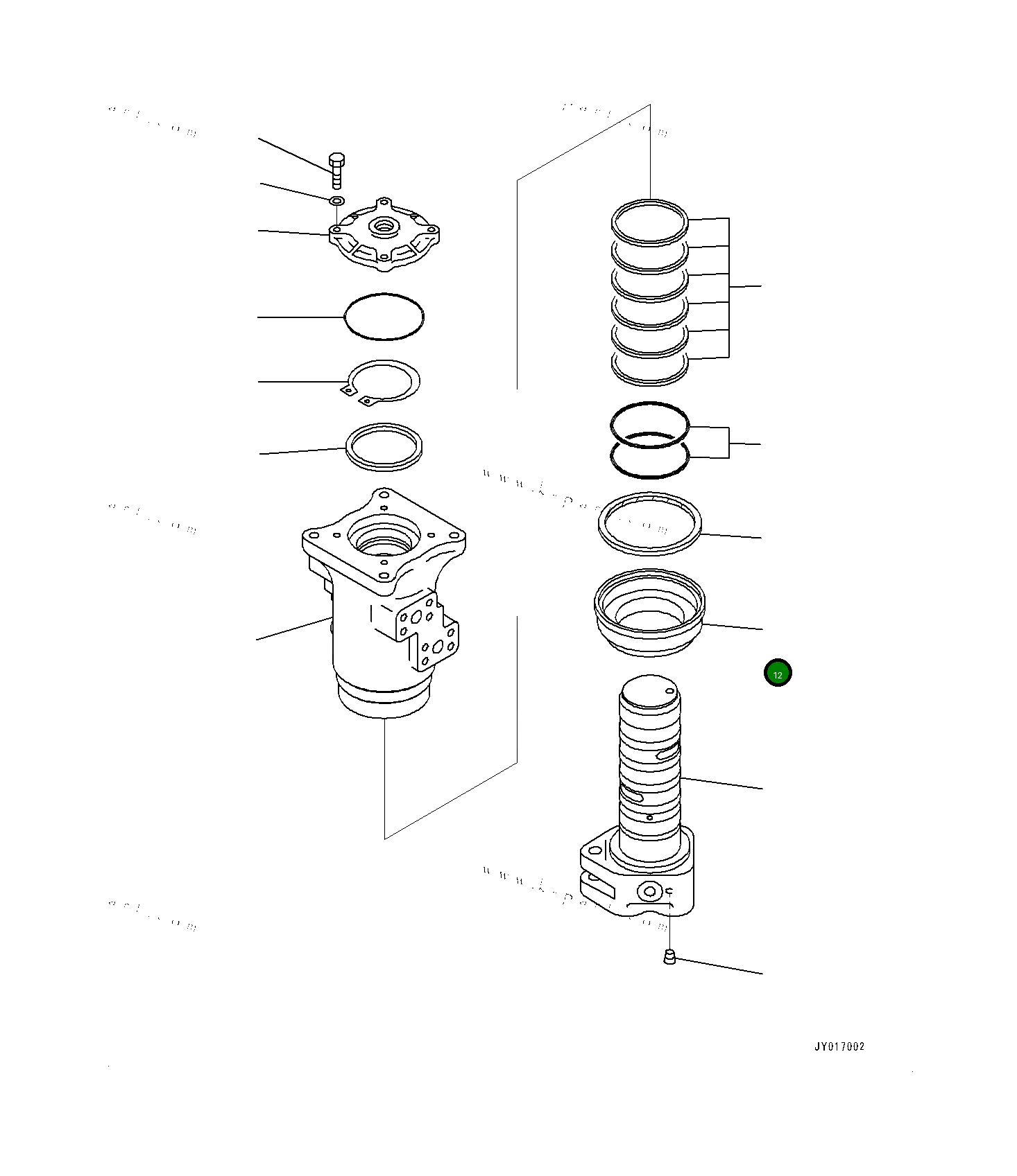 Крышка 7030893771 Komatsu