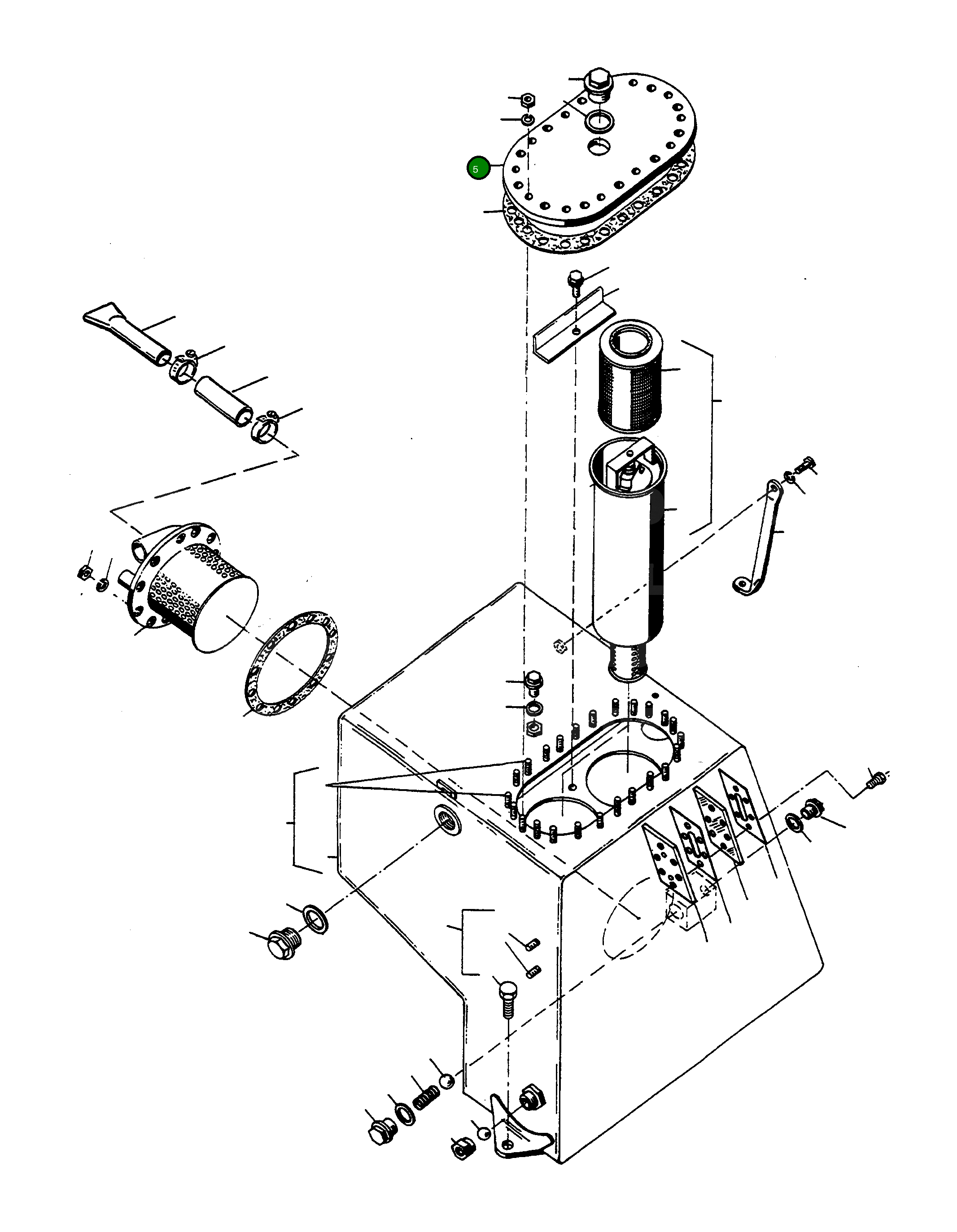 Крышка 2950952M1  Komatsu