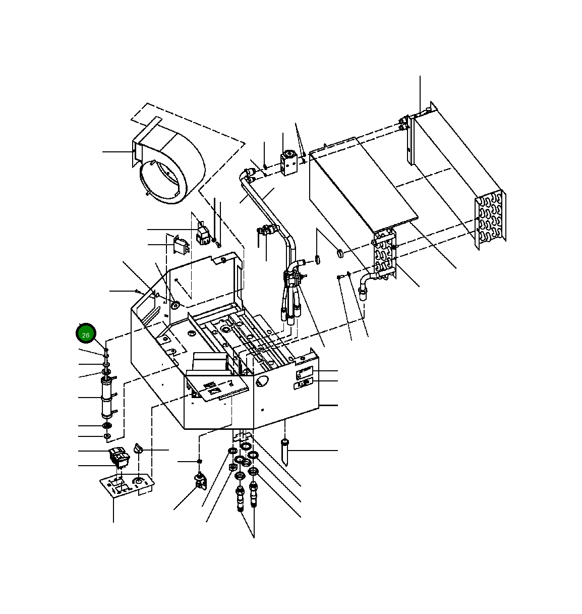 Болт LA0 718  Komatsu