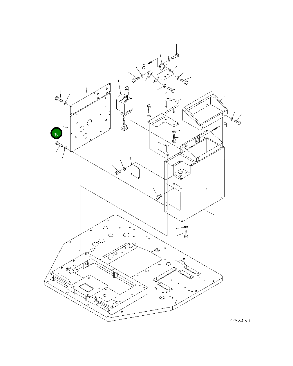 Крышка 234-54-51241  Komatsu