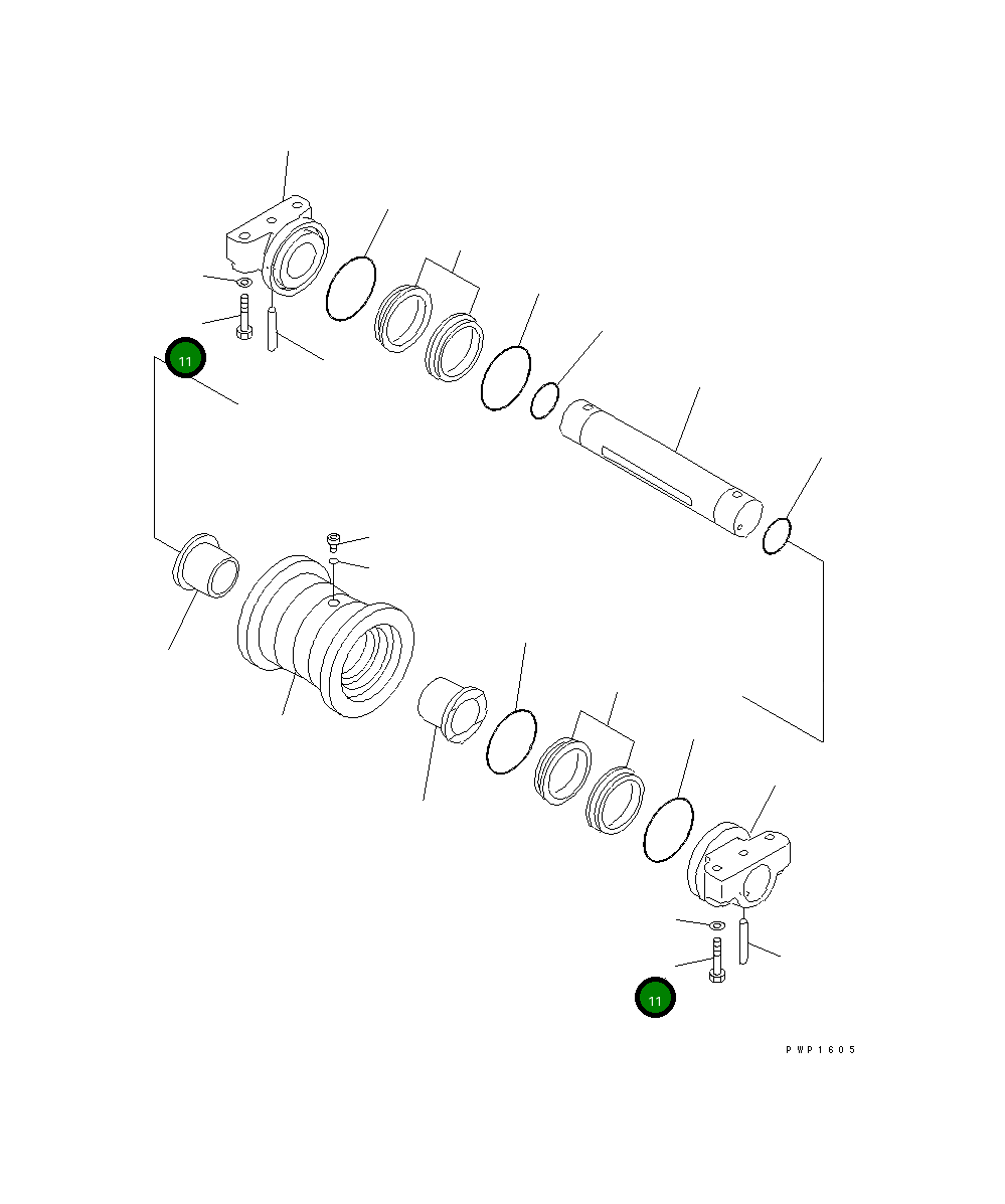 Болт 01010-B2095 Komatsu