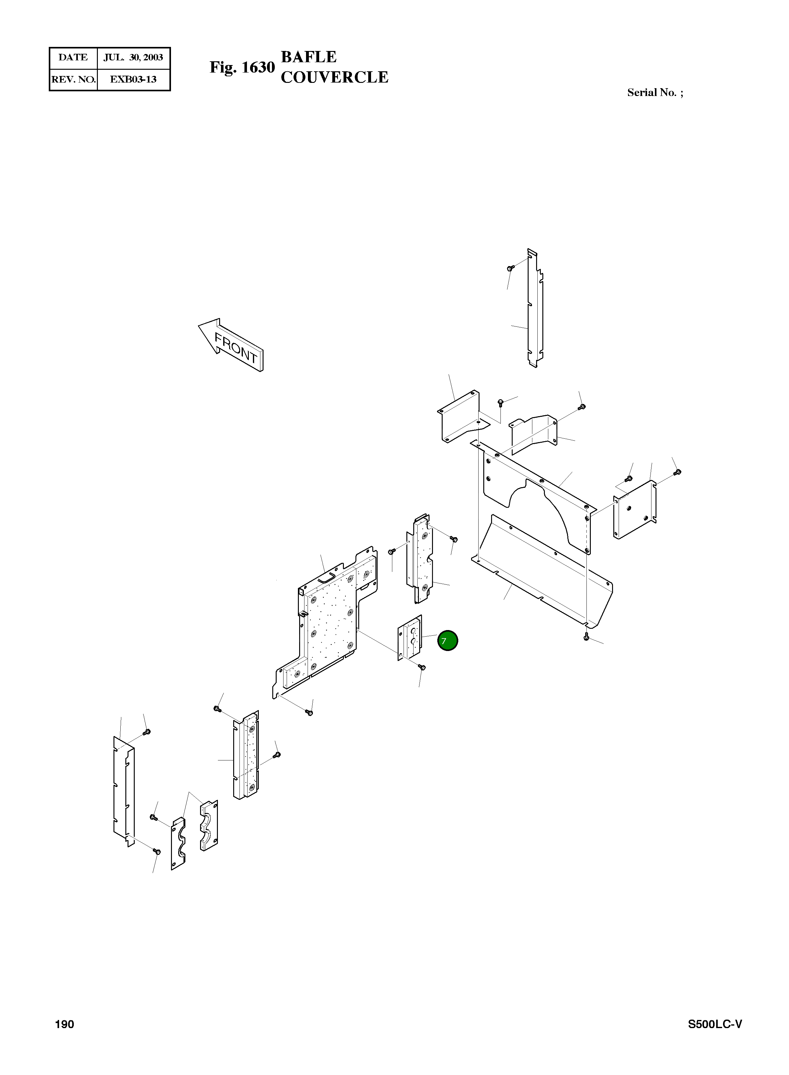 Крышка 621-01704B Komatsu