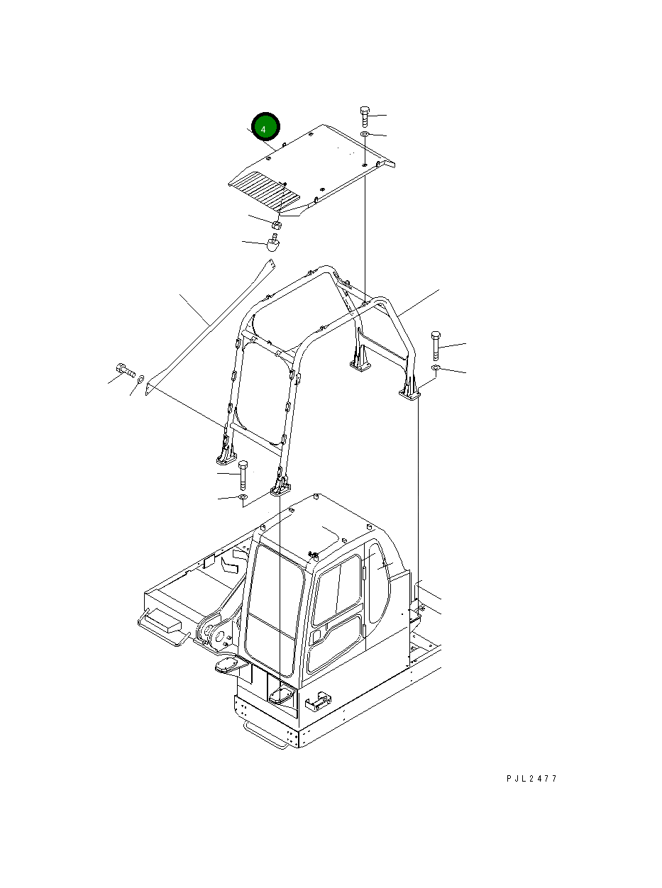 Крышка 209-956-7122 Komatsu