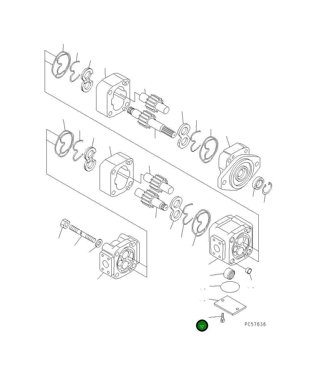 Болт KB92702-10160  Komatsu