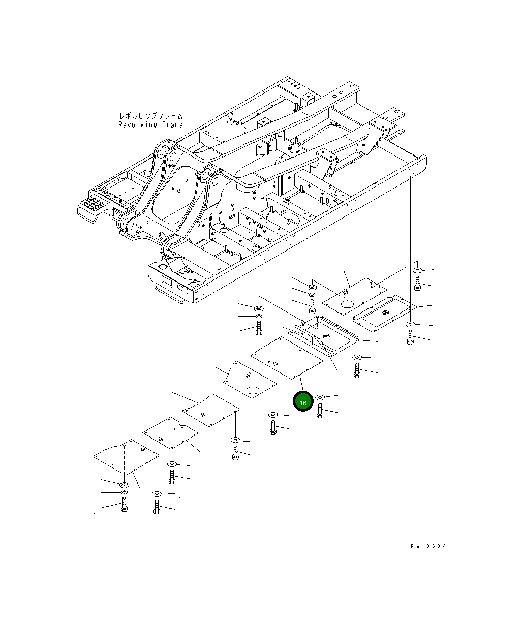 Крышка 209-54-77761  Komatsu