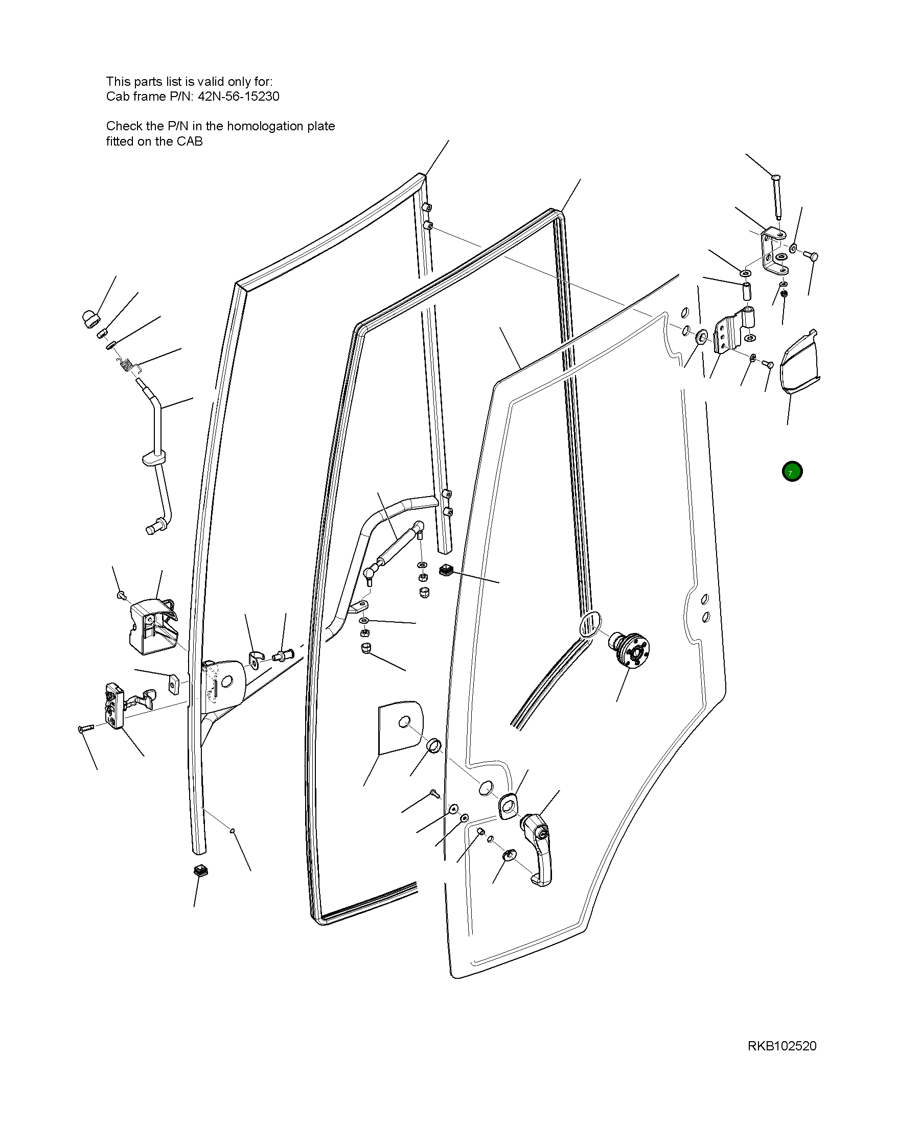 Крышка 32B-54-R3580  Komatsu
