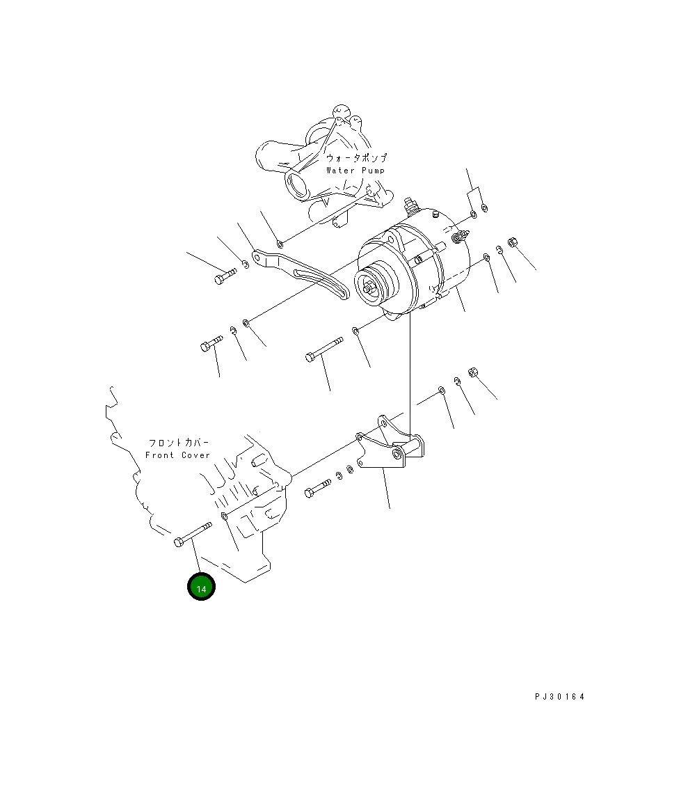 Болт 01010-31470 Komatsu