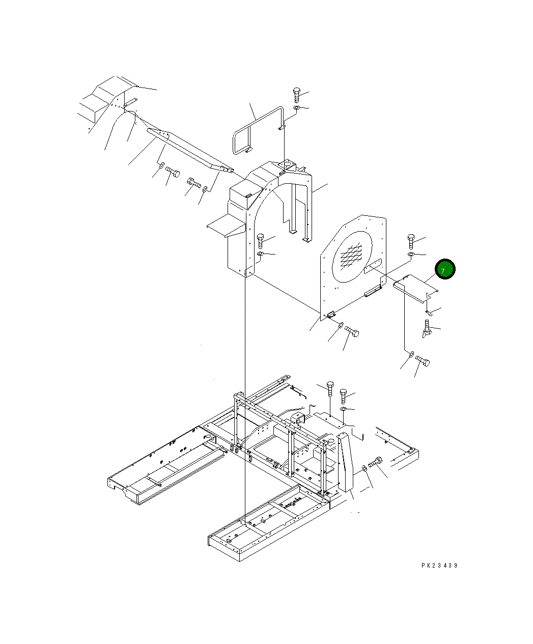 Крышка 8221-54-1561  Komatsu