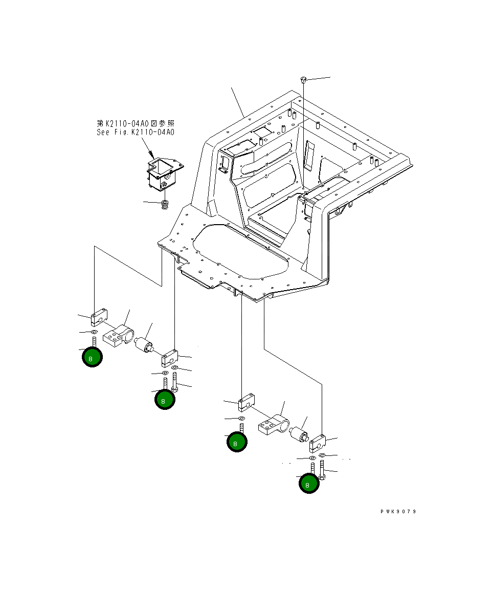 Болт 01011-81615 Komatsu