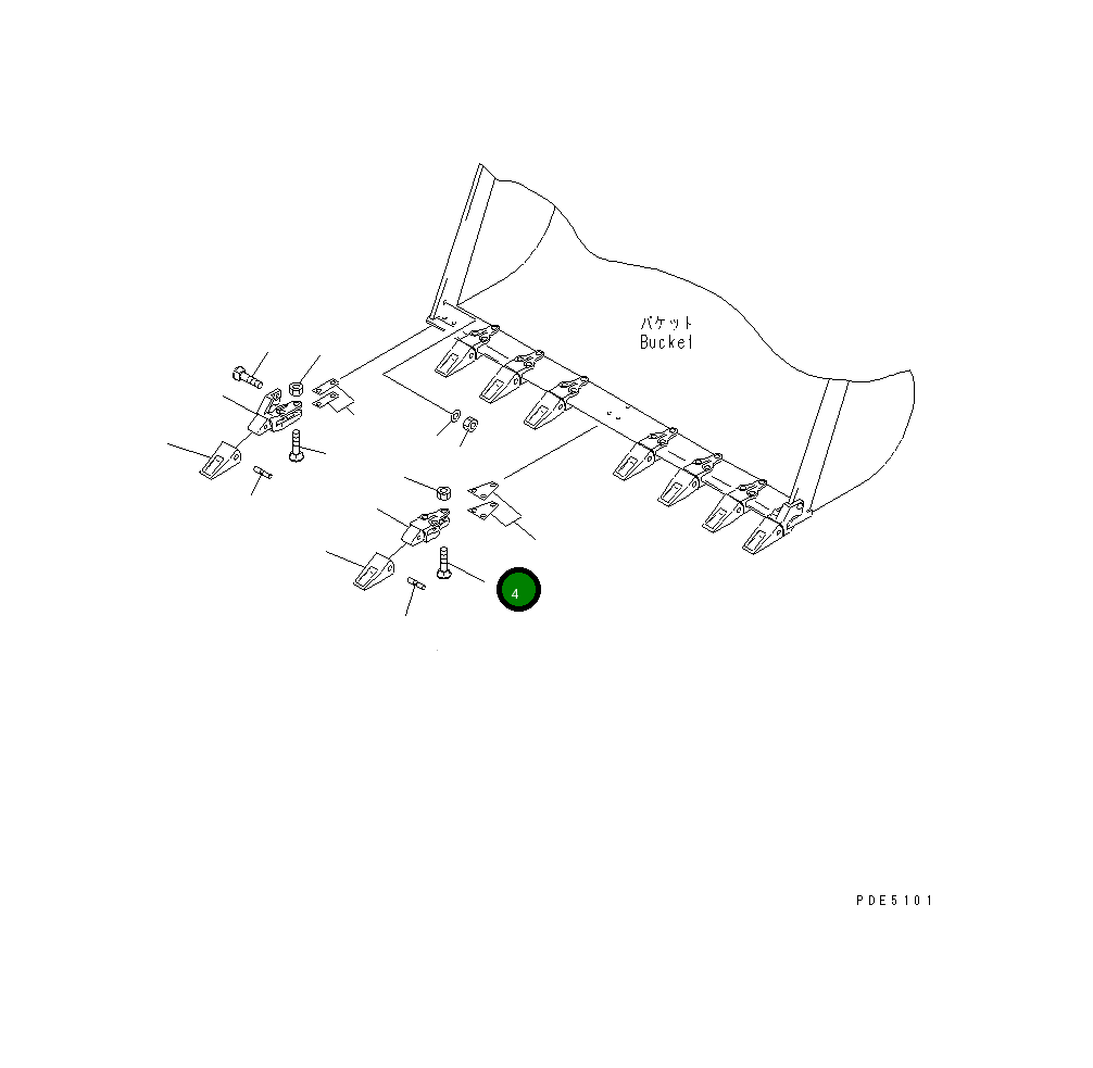 Болт 09208-12290 Komatsu