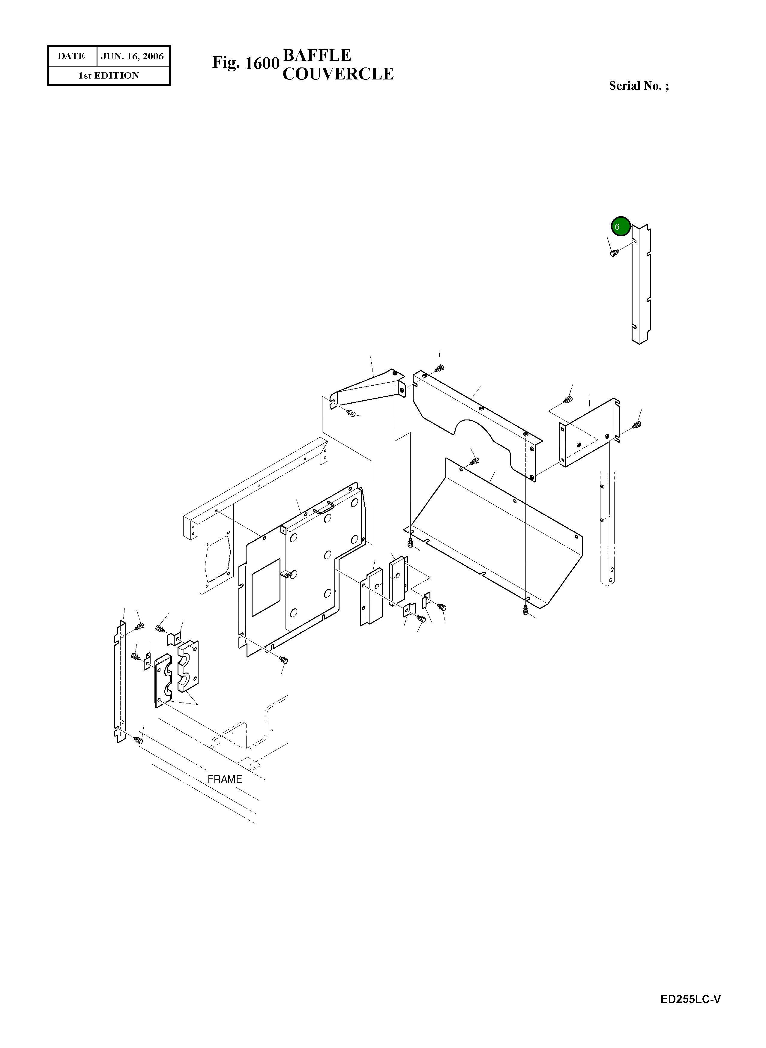 Крышка 621-01538A Komatsu
