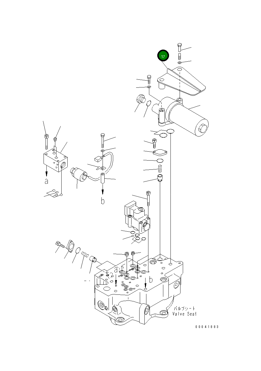 Крышка 17A-22-46151  Komatsu