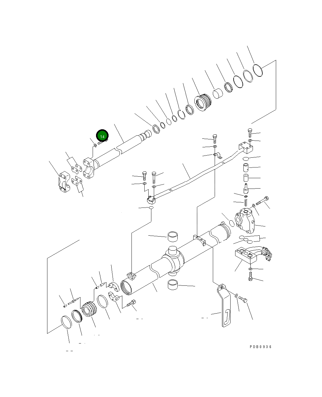 Болт 01011-81805  Komatsu