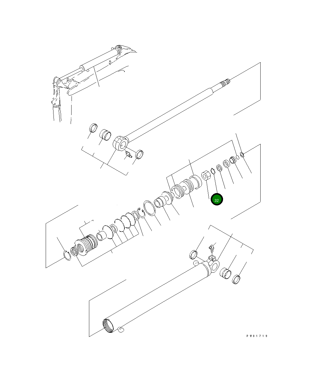 Кольцо YM172423-72550 Komatsu