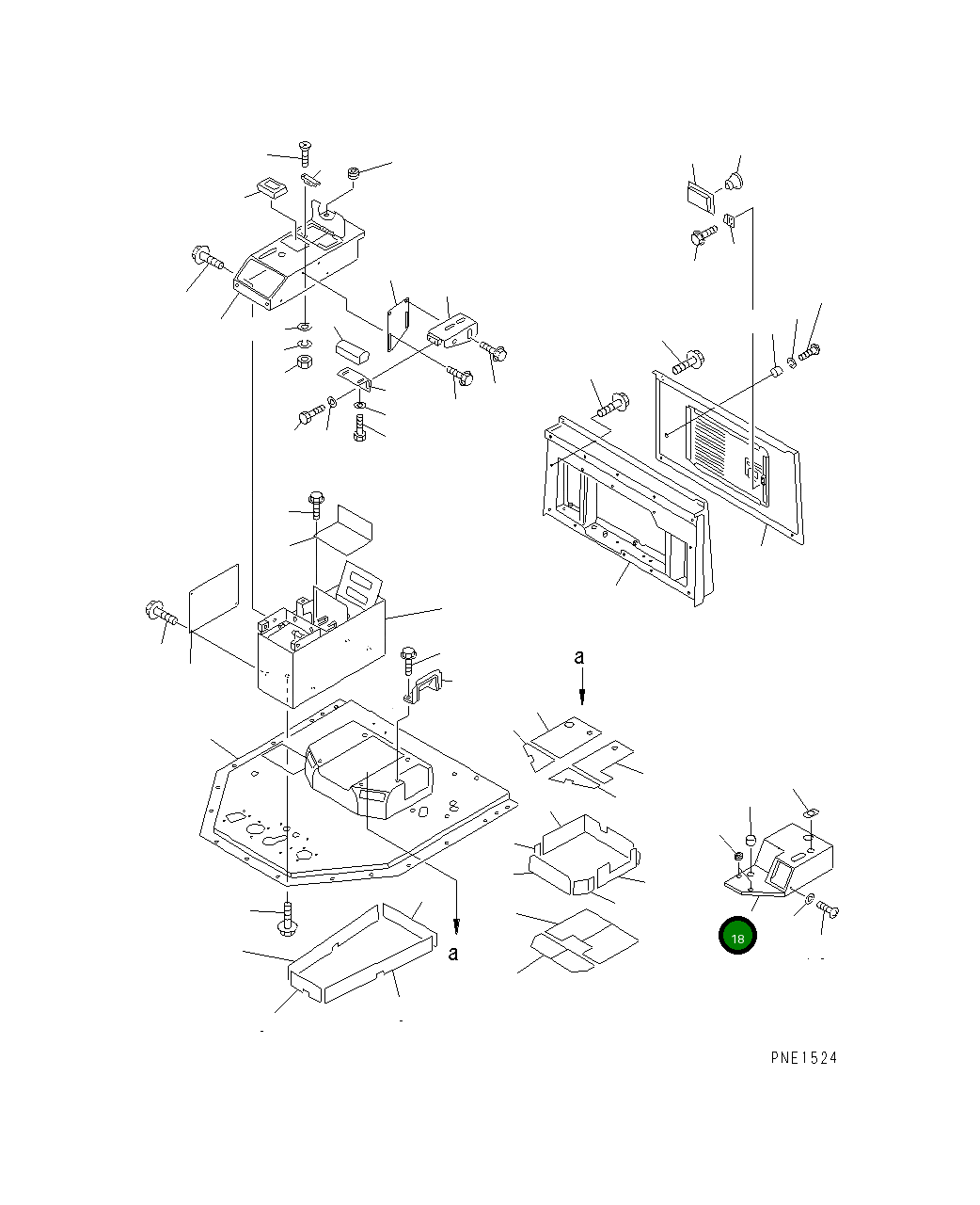 Крышка 428-S33-2430  Komatsu