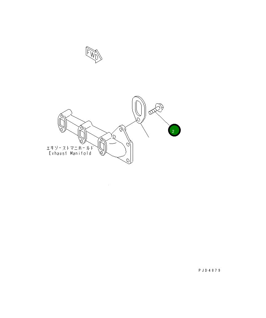 Болт 456-768 Komatsu