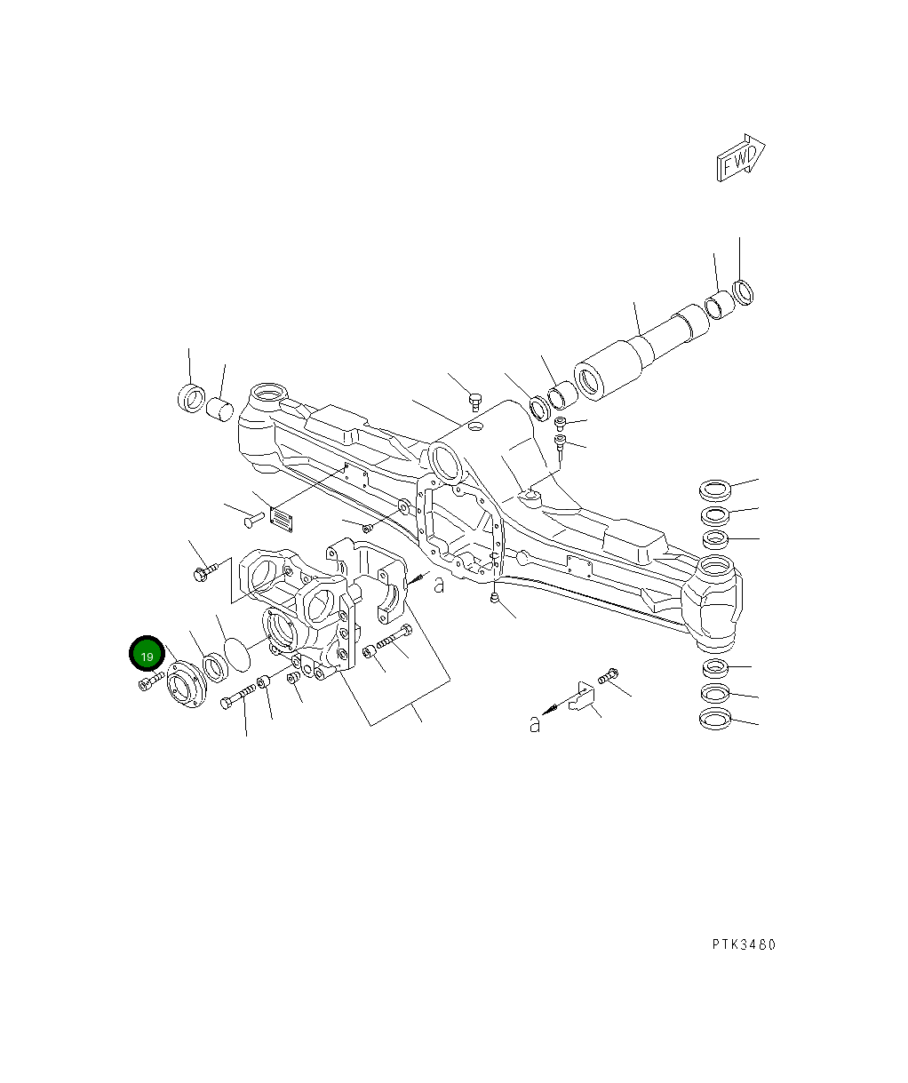 Болт 20E-23-K1240 Komatsu