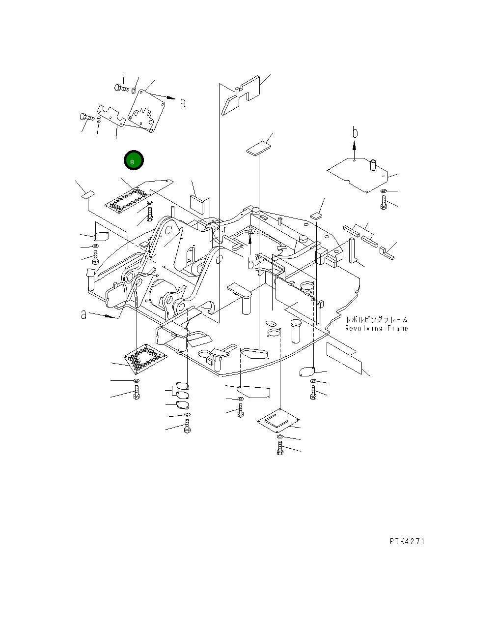 Крышка 21Y-46-11240 Komatsu