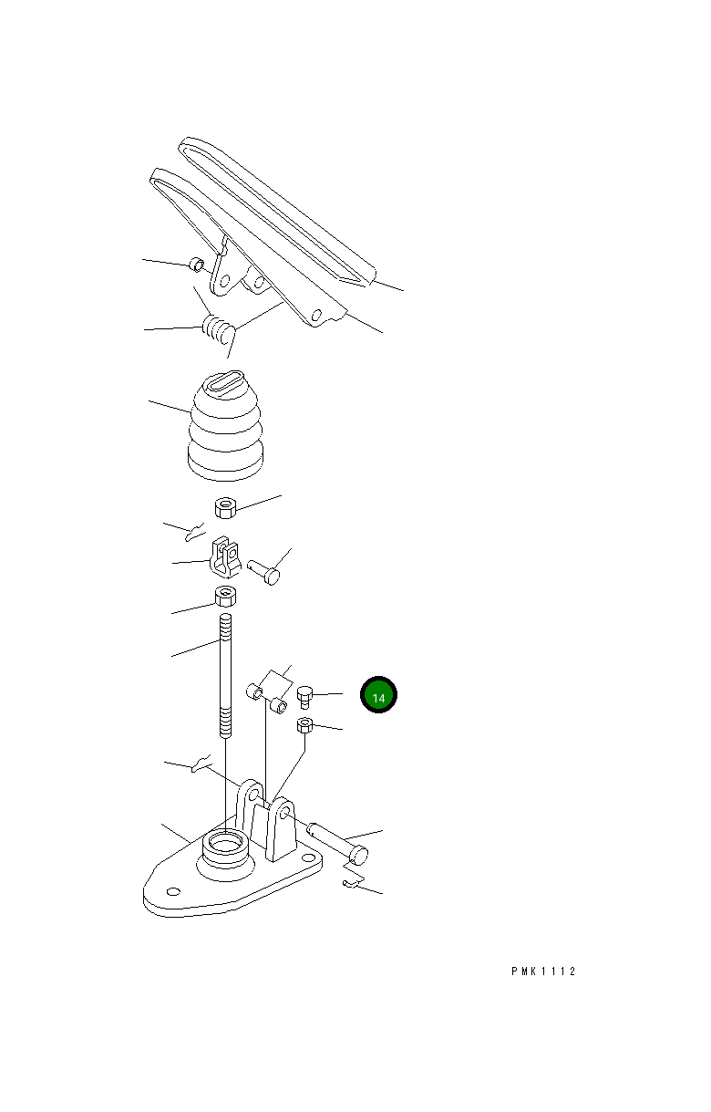 Болт MY509-8032-00 Komatsu