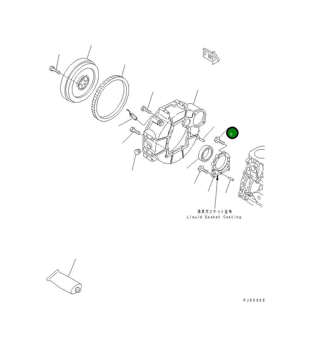 Болт YM129486-01670  Komatsu