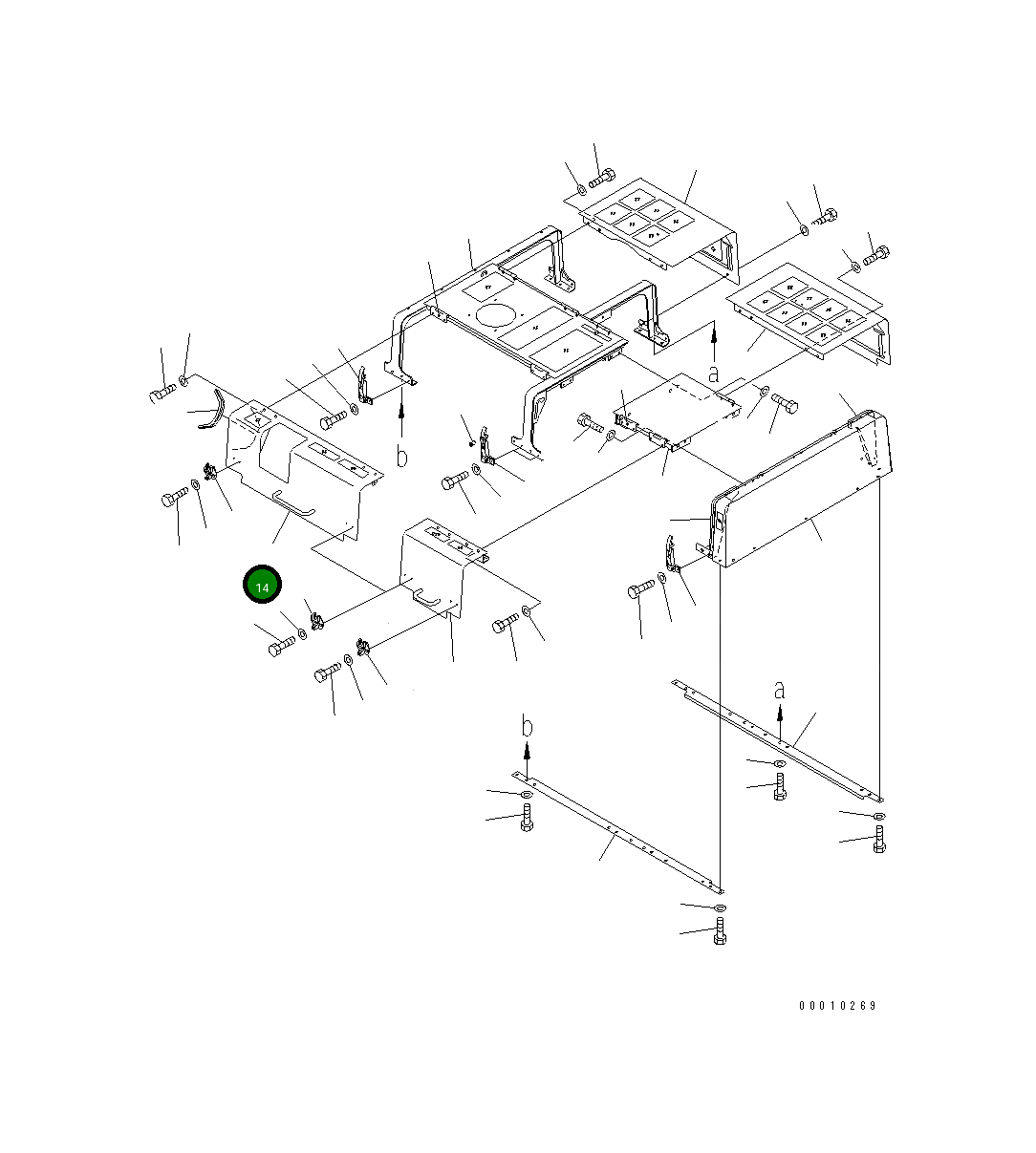 Крышка 209-54-77142 Komatsu