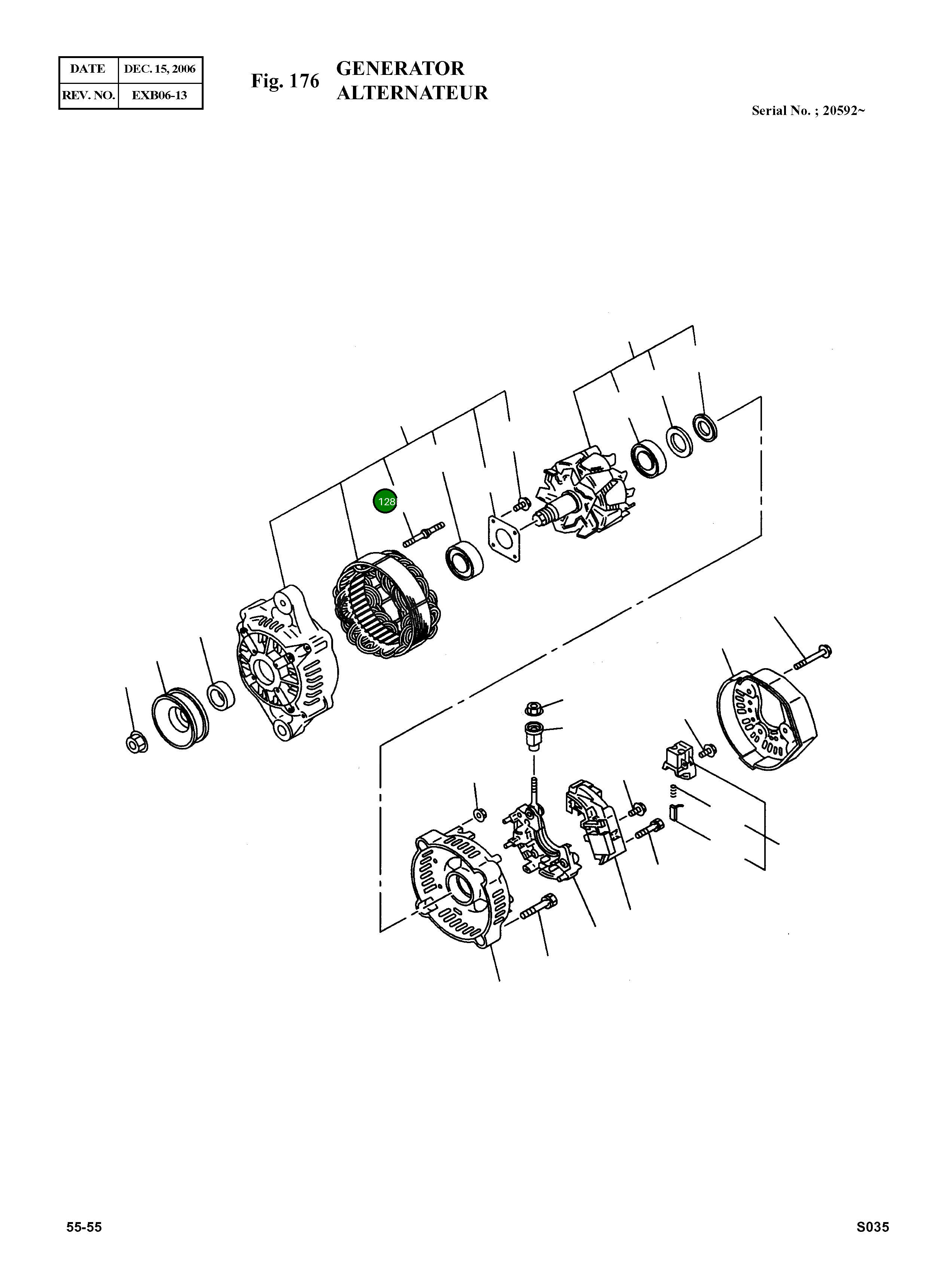 Болт 586400-0410 Komatsu