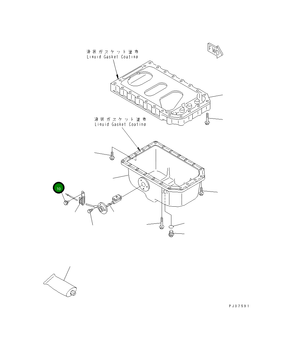 Болт YM26116-120162 Komatsu