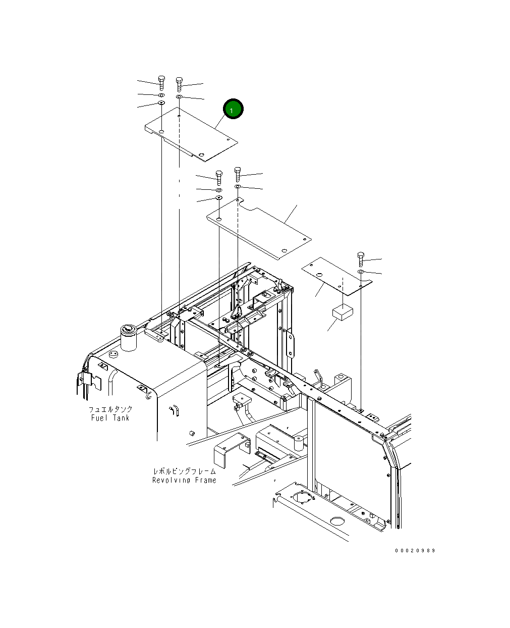 Крышка 203-54-73141 Komatsu
