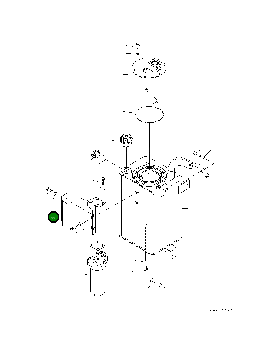 Крышка 416-60-35210 Komatsu