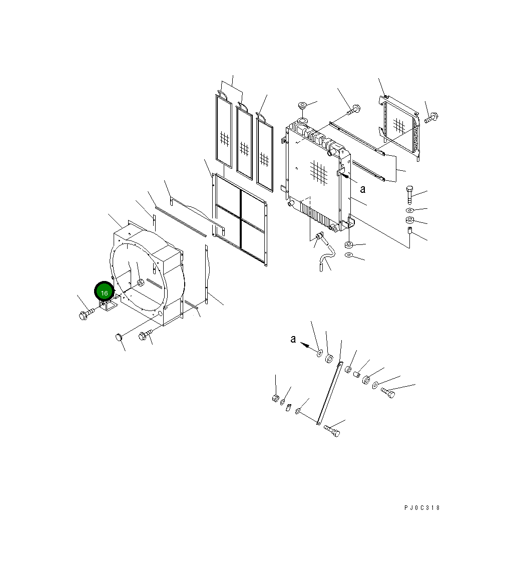 Крышка 415-03-21310 Komatsu