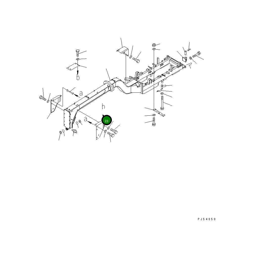 Крышка 23B-60-16780 Komatsu