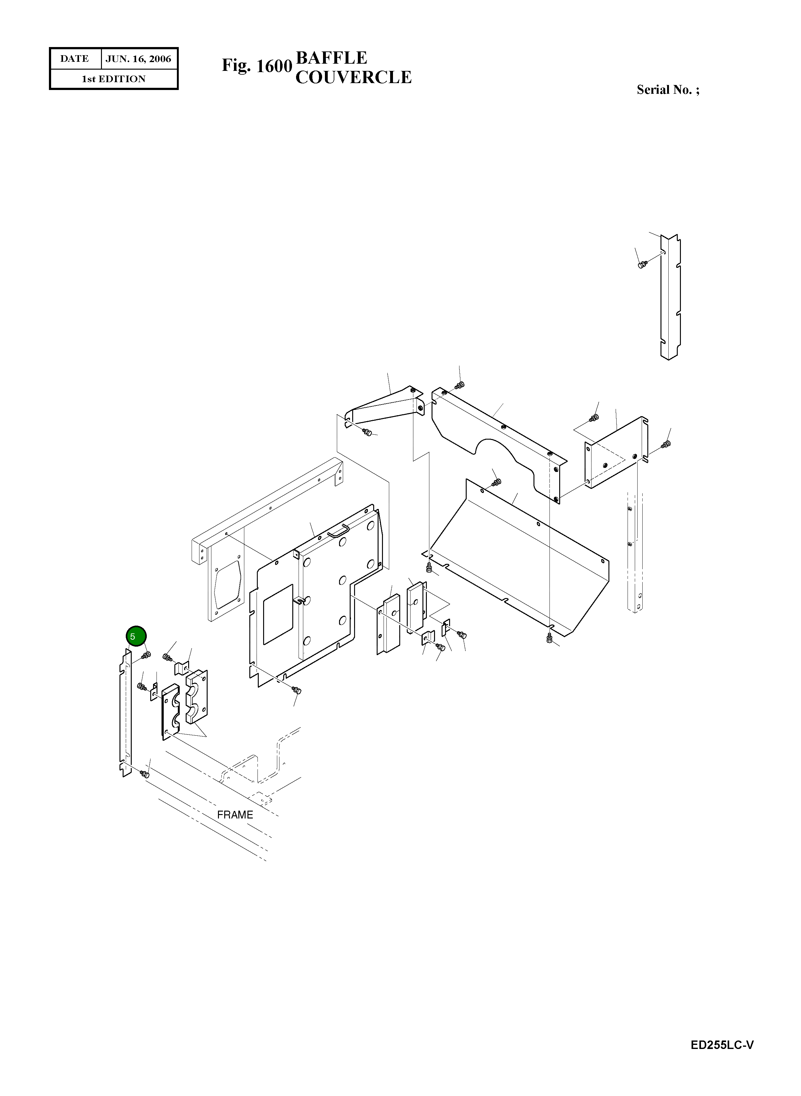 Крышка 621-01537A  Komatsu