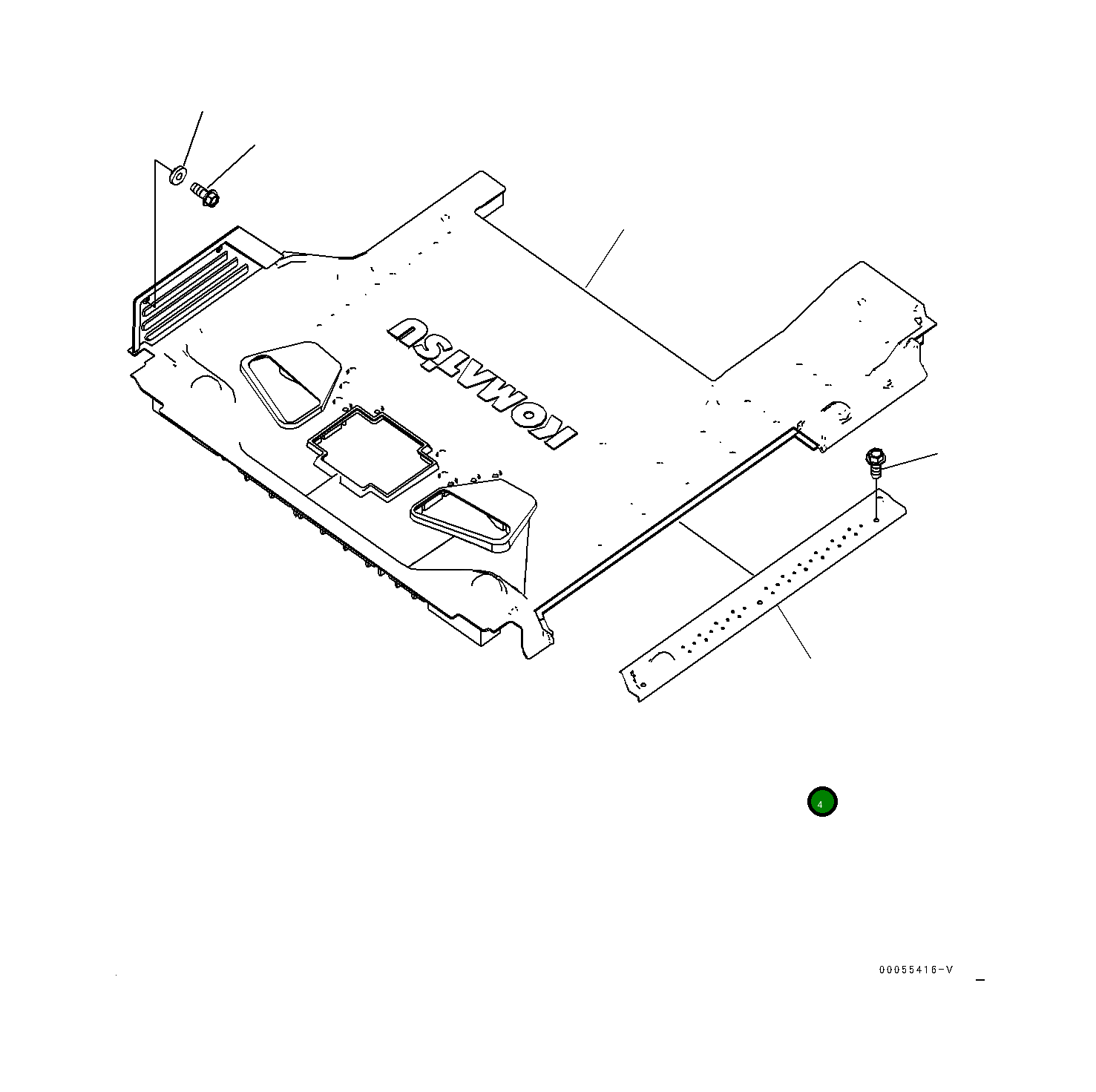 Крышка 20Y5311953 Komatsu