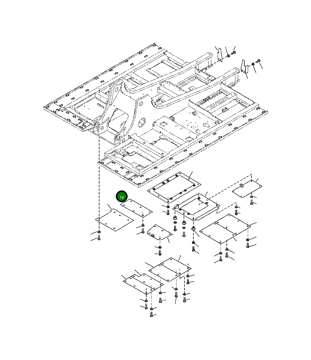 Крышка 206-54-A1580  Komatsu