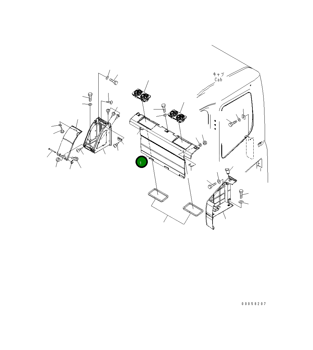 Крышка 208-53-13620 Komatsu