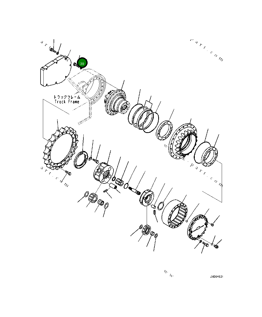 Крышка 20Y-30-B2460 Komatsu