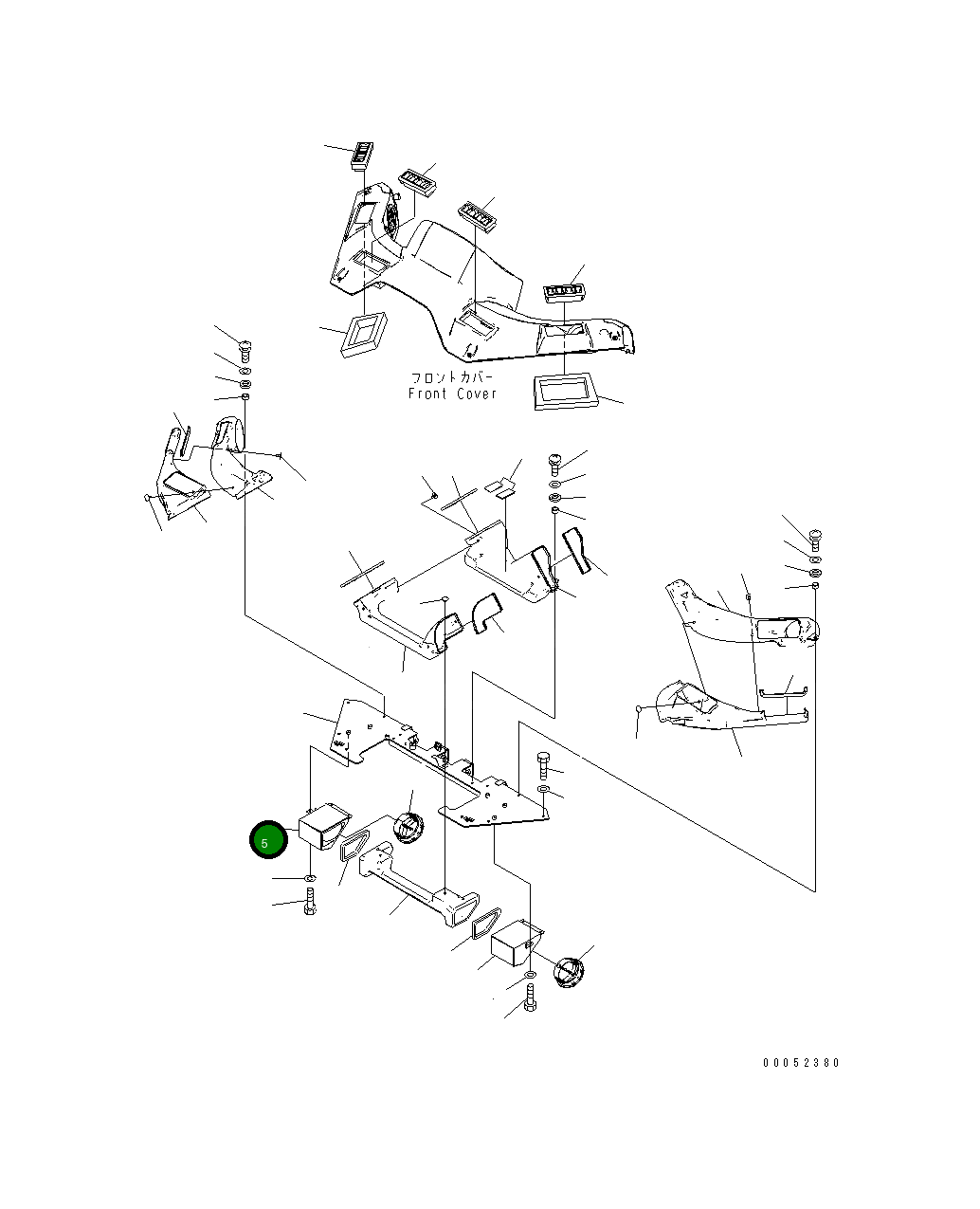 Крышка 423-925-4443 Komatsu