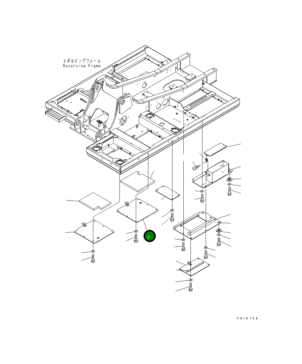 Крышка 20Y-54-62330 Komatsu