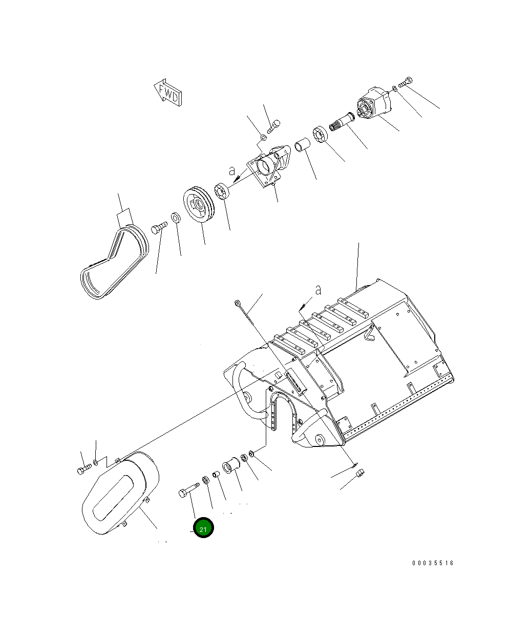 Болт FF3819-70671 Komatsu