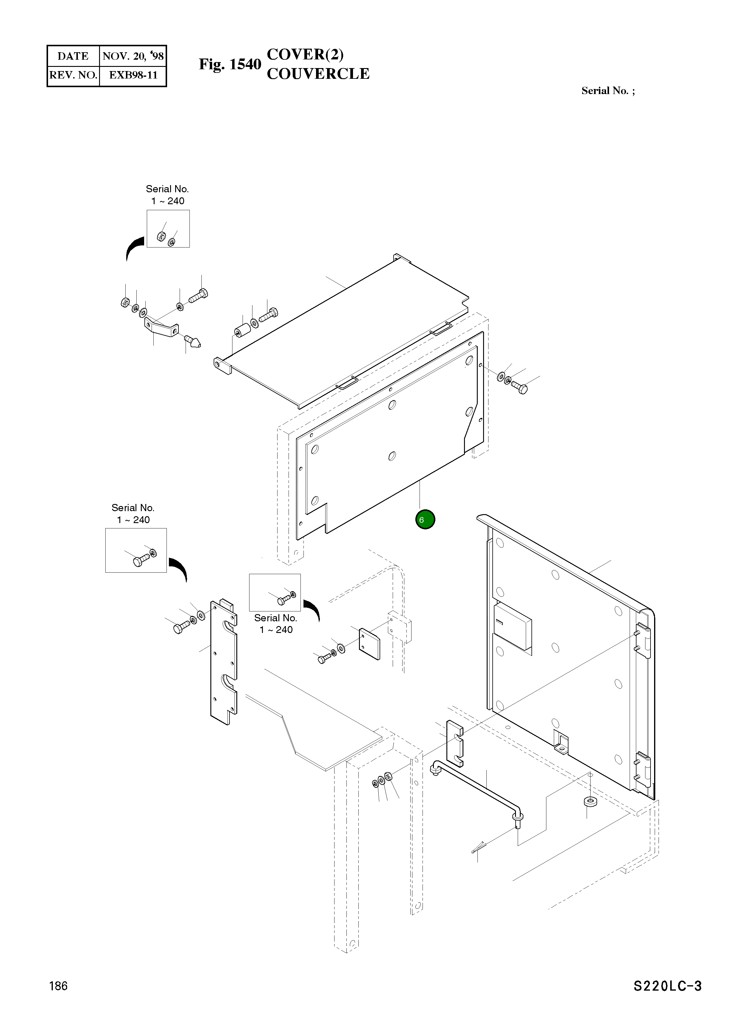 Крышка 2621-3006 Komatsu
