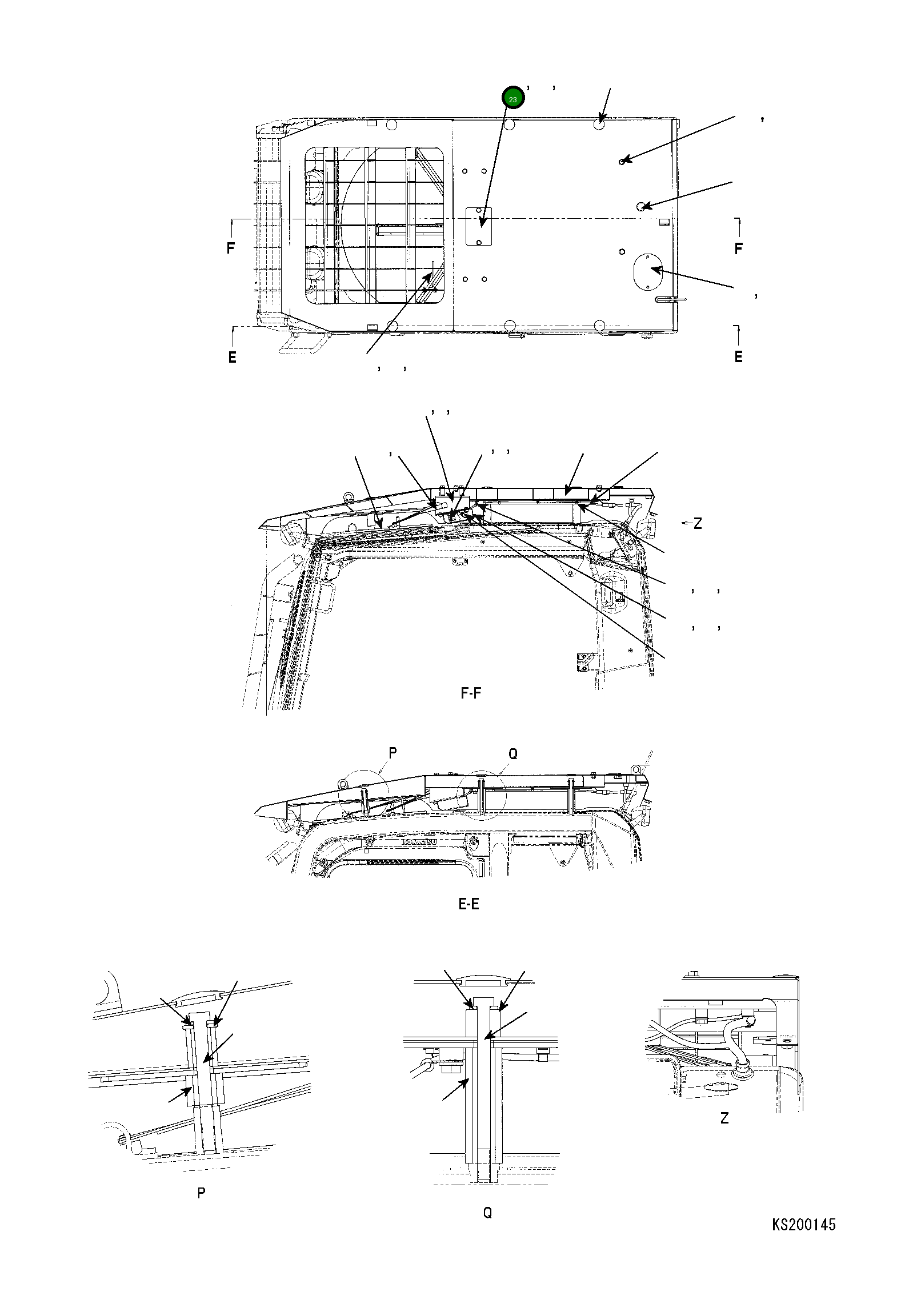 Крышка 22B-95-41630 Komatsu