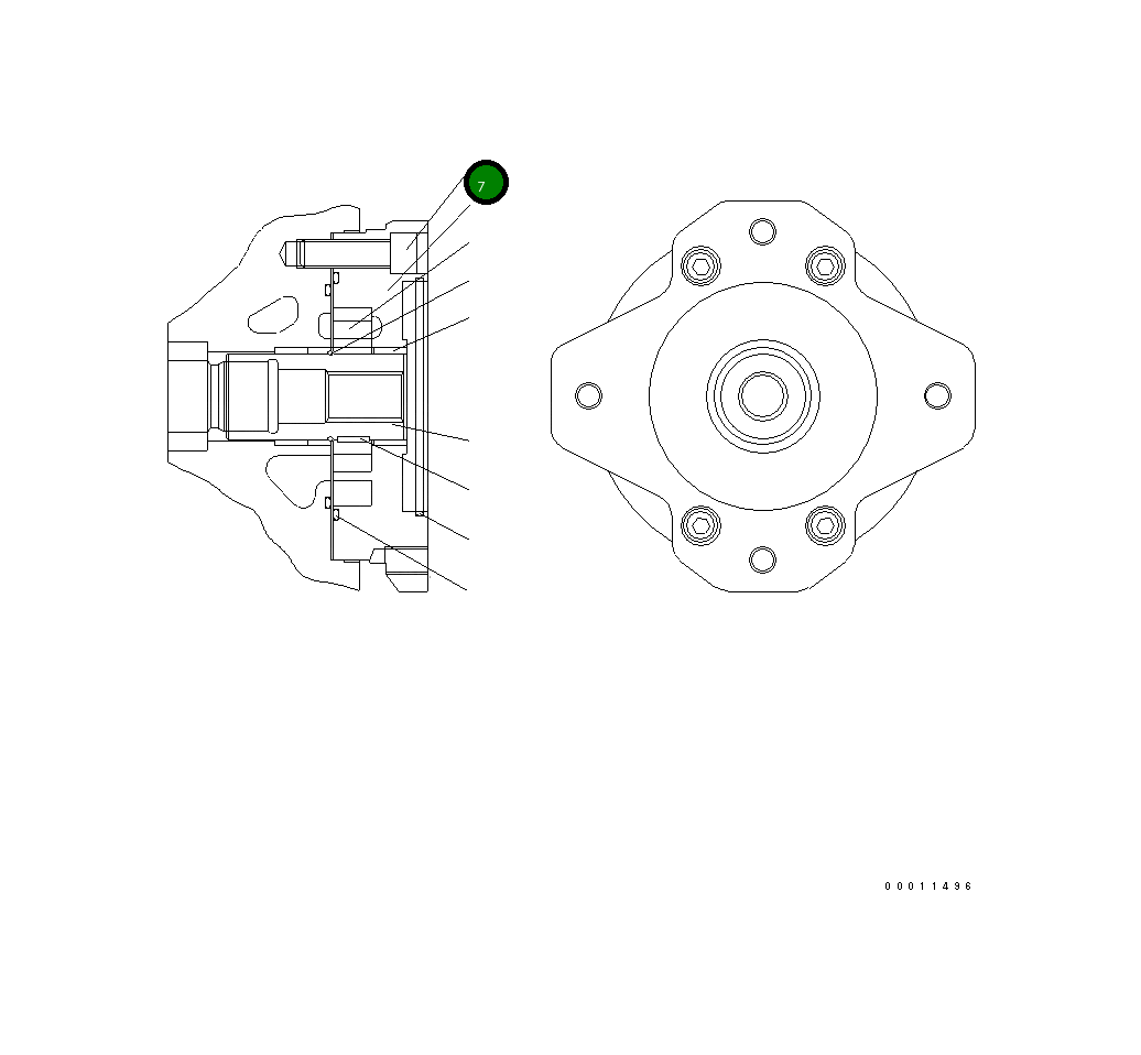 Болт UC1090830917  Komatsu