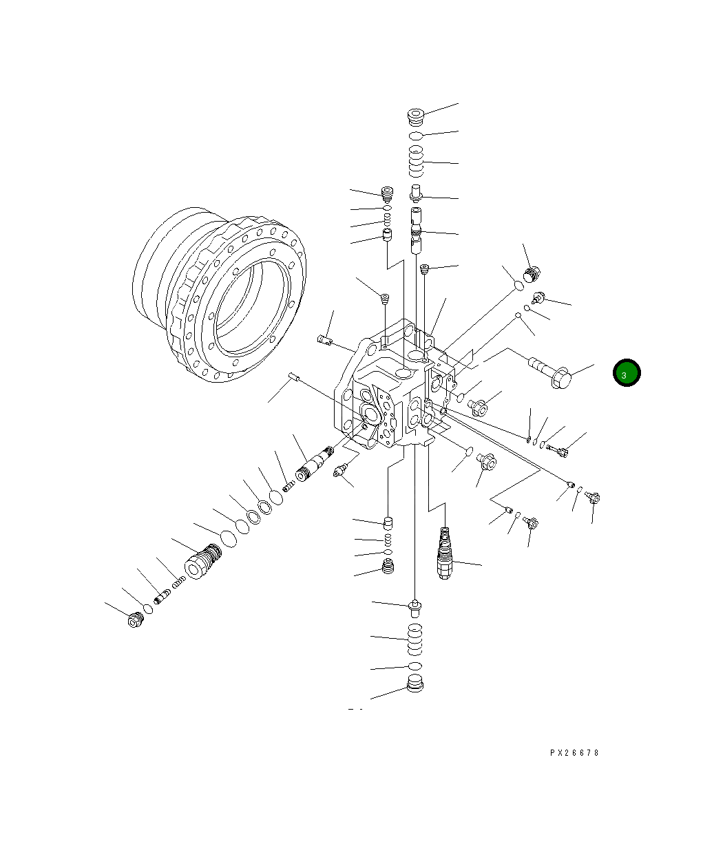 Болт 706-88-40310  Komatsu