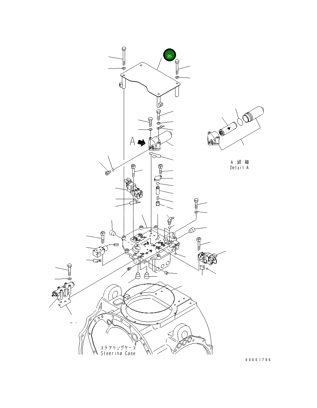 Крышка 195-22-75810  Komatsu