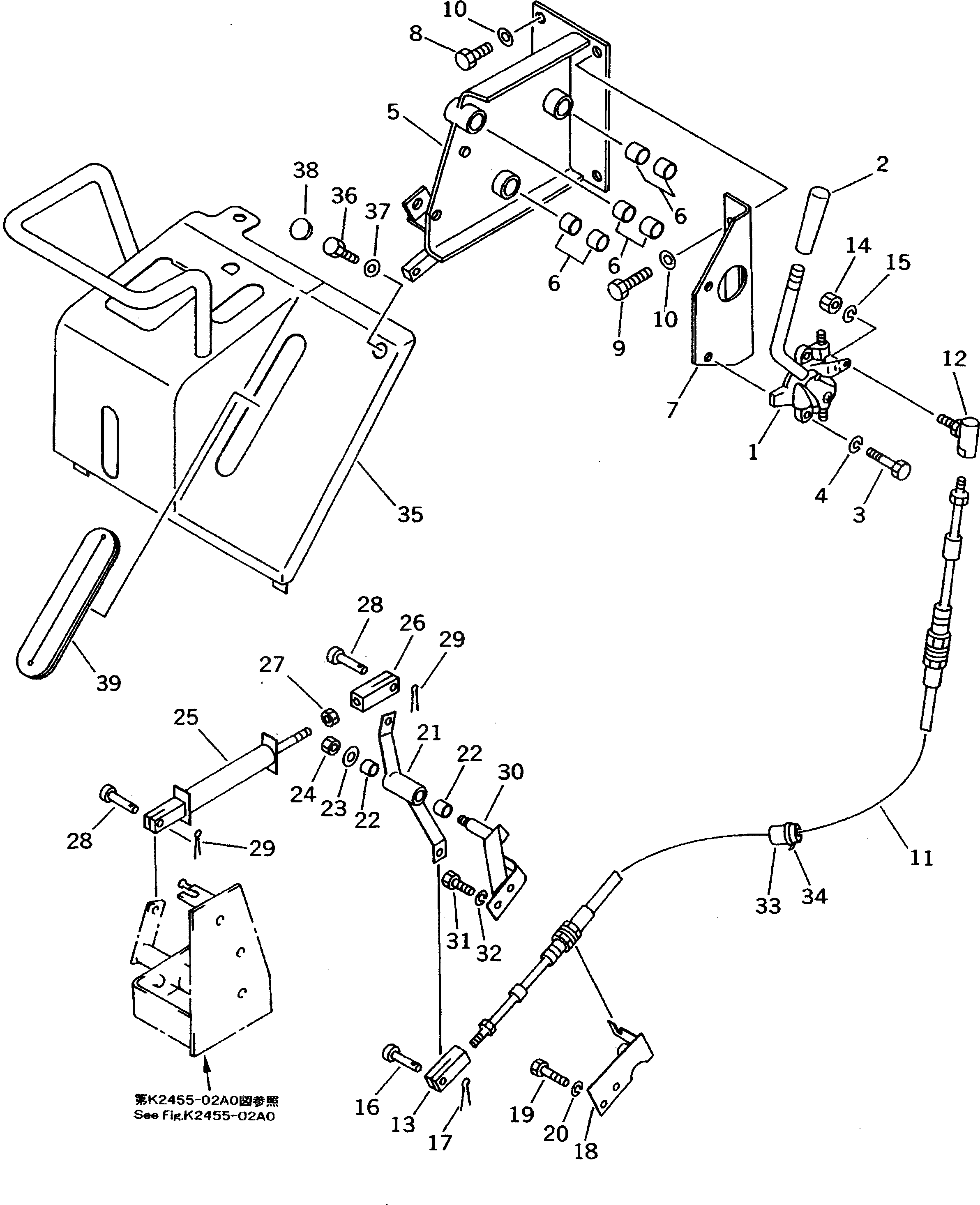 Крышка 114-43-48423  Komatsu