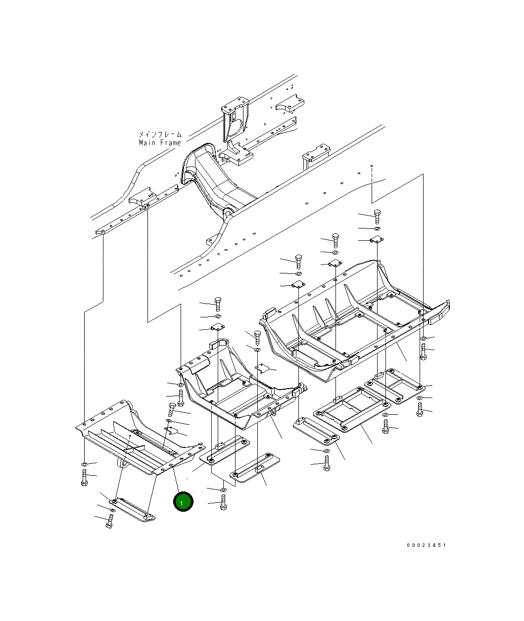 Крышка 154-54-76510 Komatsu