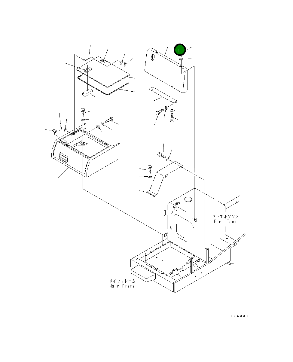 Крышка 207-54-62312 Komatsu