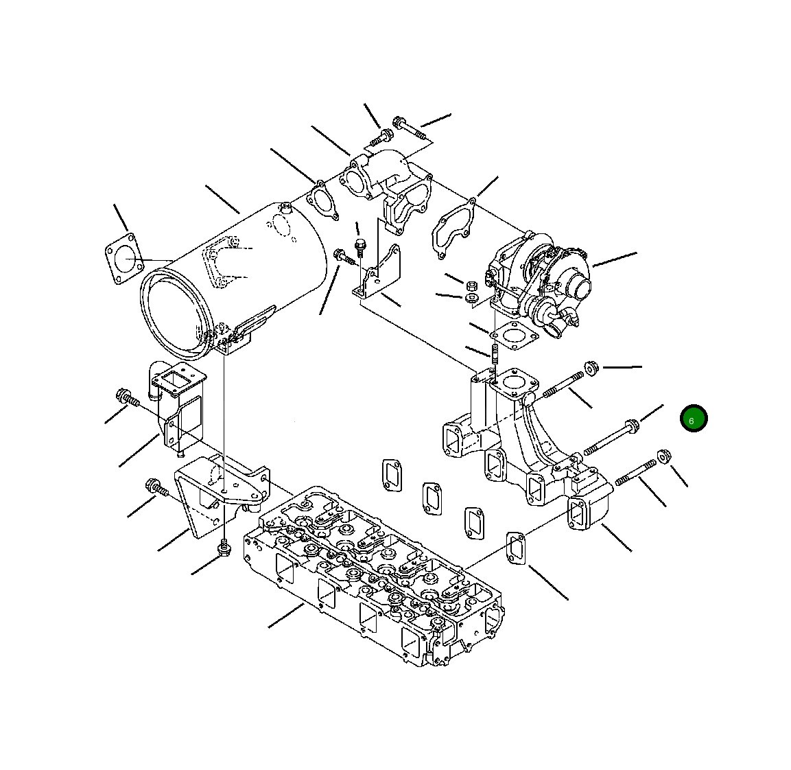 Болт YM261060-80952 Komatsu