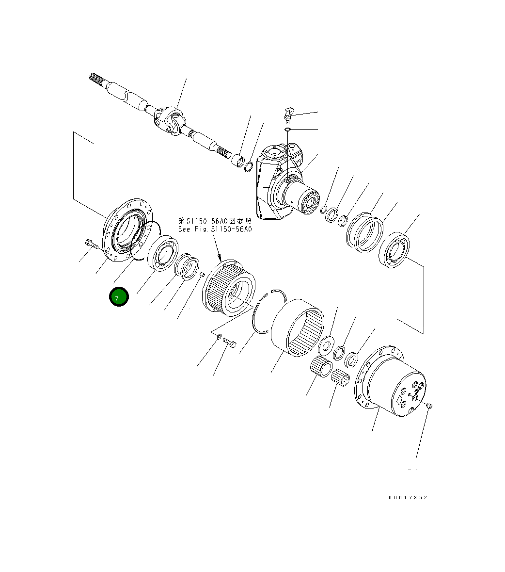 Кольцо уплотнительное (O-Ring) 20K-22-31440 Komatsu
