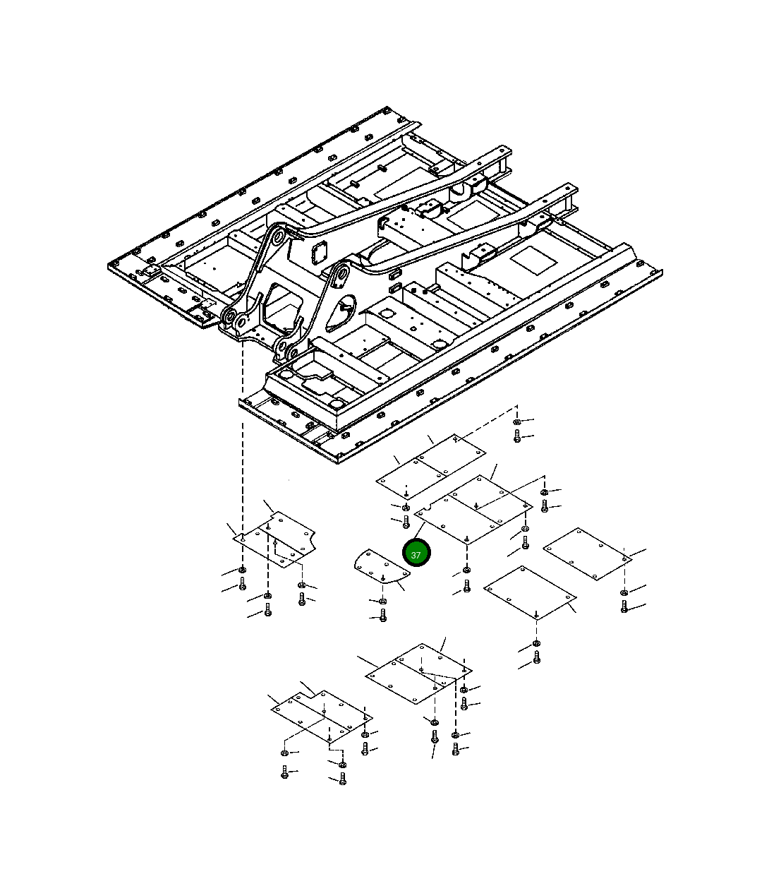 Крышка 207-54-A1460 Komatsu